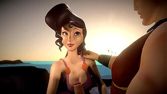 Disney - Hercules Megara Porn Compilation - 3D