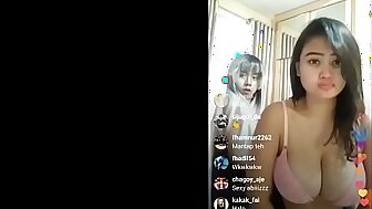 chubby asian with big tits dancing